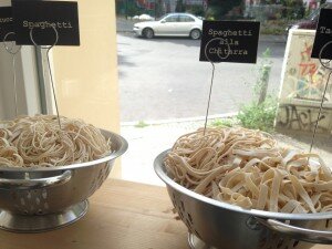 Spaghetti in verschiedenen Formen